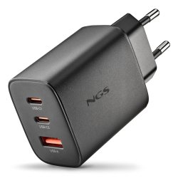 Chargeur secteur NGS Era 2x USB-C 1x USB-A 65W (Noir)
