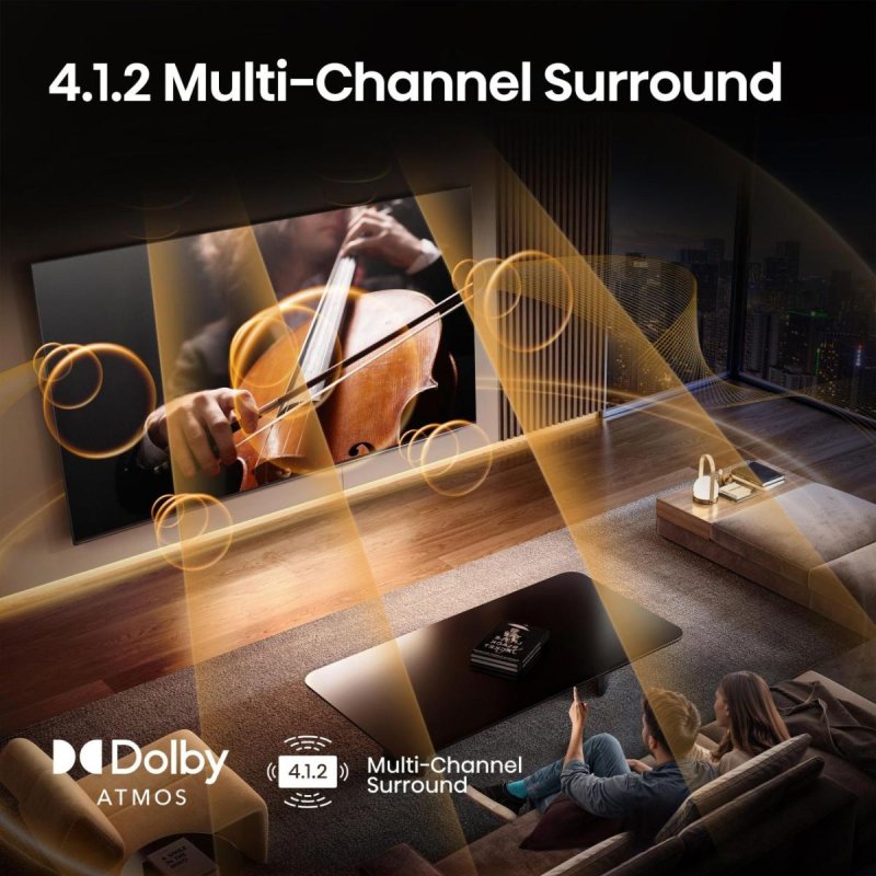 Hisense 55U8Q 139.7 cm (55 ) 4K Ultra HD Smart TV Wi-Fi Black 700 cd/m2