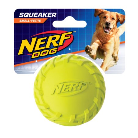 NERF - Nerf Dog Tire Squeak Ball - Green/Blue - 6.4 cm