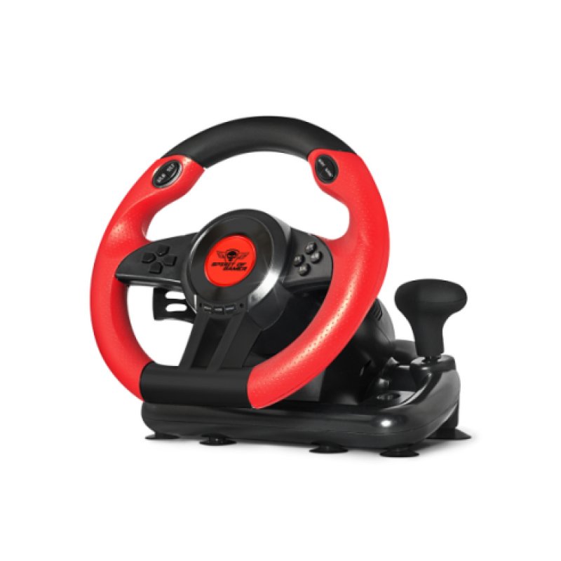 Spirit of Gamer Race Wheel Pro 1 Noir, Rouge USB Volant pédales Analogique/Numérique PC