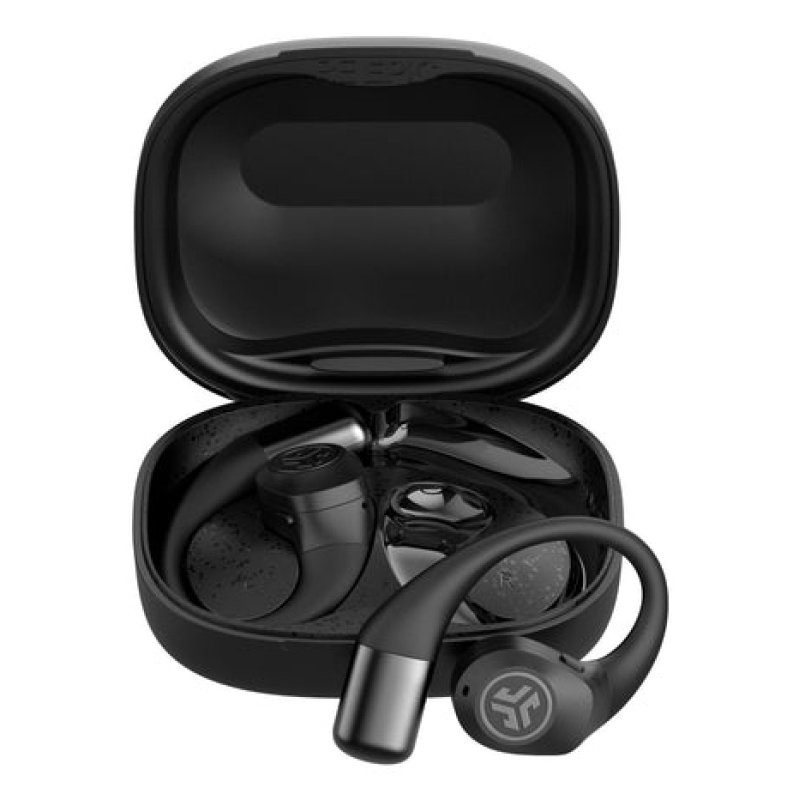 JLab Open Sport Casque True Wireless Stereo (TWS) Crochets auriculaires Sports Bluetooth Noir