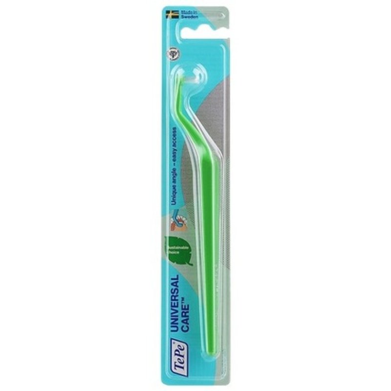 Tepe Universal Care Toothbrush Angled Brush with Narrow Head