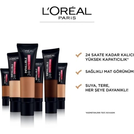 L'Oréal - Infaillible 24H Matte Cover Foundation - 320 Cool Undertone