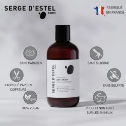 SERGE D'ESTEL PARIS Sulfate-Free Anti-Hair Loss Shampoo Strengthens Hair Growth Vegan Formula 250ml