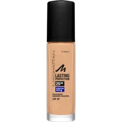 Manhattan Lasting Perfection 25 Hour Make-Up Vanilla 57 Moisturising Foundation 30ml