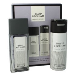 David Beckham Classic Homme Natural Deodorant Spray 75ml and Body Spray 150ml