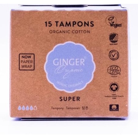 Ginger Organic Tampons Super