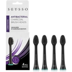 Seysso Carbon Antibacterial Sonic Toothbrushes 4 Pack