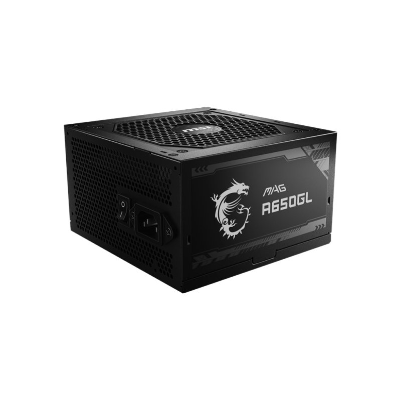MSI 650W (MAG A650GL) ATX 3.0 PSU, Fully Modular, 80 /Cybenetics Gold, LLC Full-Bridge