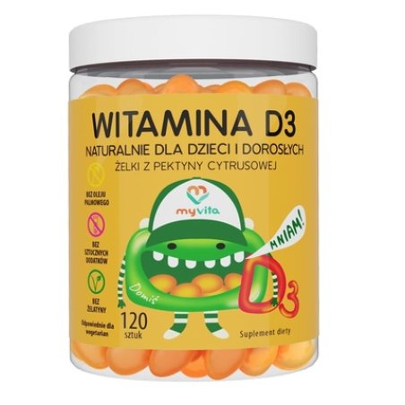 Myvita Natural Vitamin D3 Gels - 120 Pieces - Long Validity