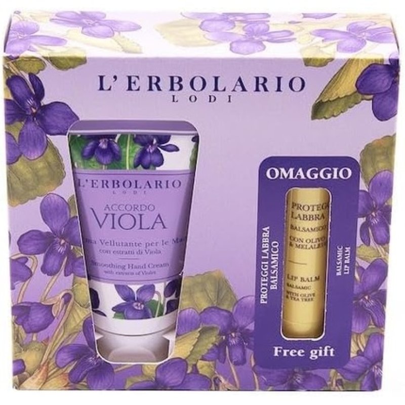 L'Erbolario Purple Accordo Hand Cream and Lip Protector