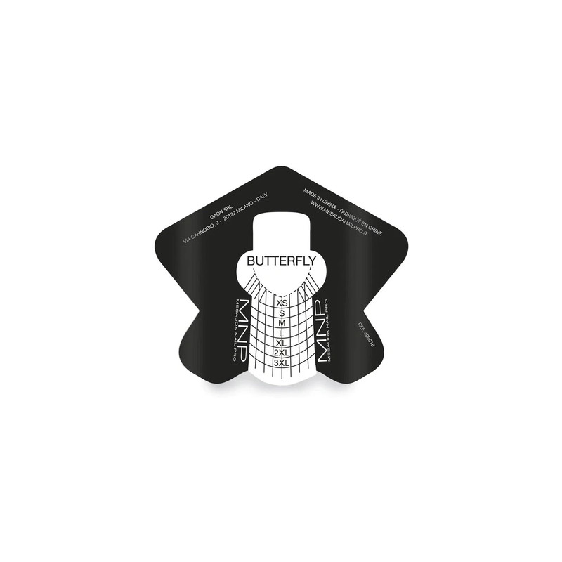 Mesauda Mnp Butterfly Nail Forms 250 Pieces Of Aluminum Nail Reconstruction Forms