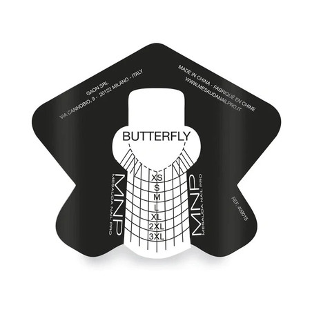 Mesauda Mnp Butterfly Nail Forms 250 Pieces Of Aluminum Nail Reconstruction Forms