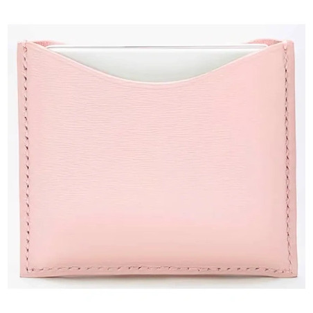 La Bouche Rouge Pink Leather Compact Case