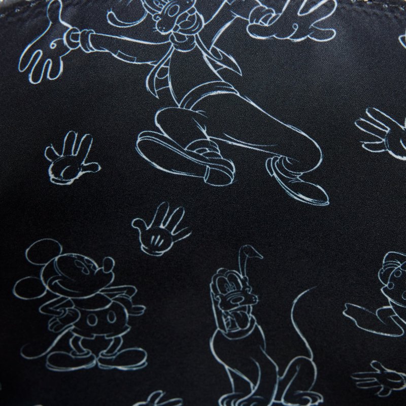DISNEY - Mickey Mouse "Sketched" - Sac bandoulière Loungefly