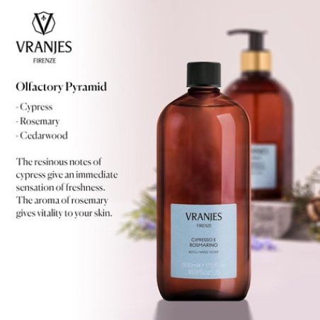 Vranjes Hand Soap 500ml Refill Cypress & Rosemary