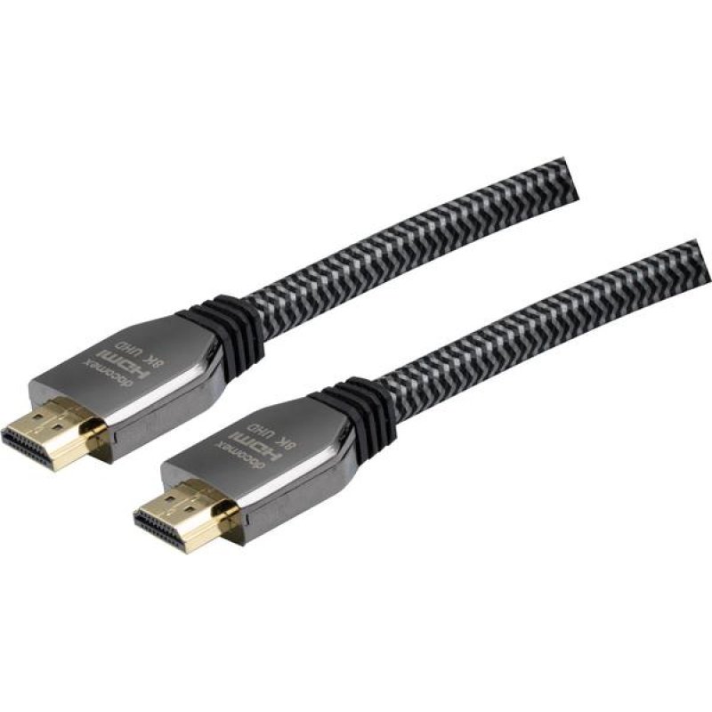 DACOMEX HDMI 2.1 CORD METAL BRAID eco friendly - 1m