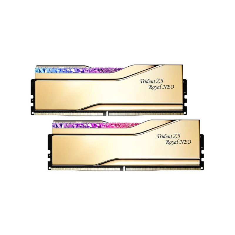 DIMM 32 GB DDR5-8000 (2x 16 GB) Dual-Kit (gold, F5-8000J3848H16GX2-TR5NG, Trident Z5 Royal Neo, AMD EXPO)