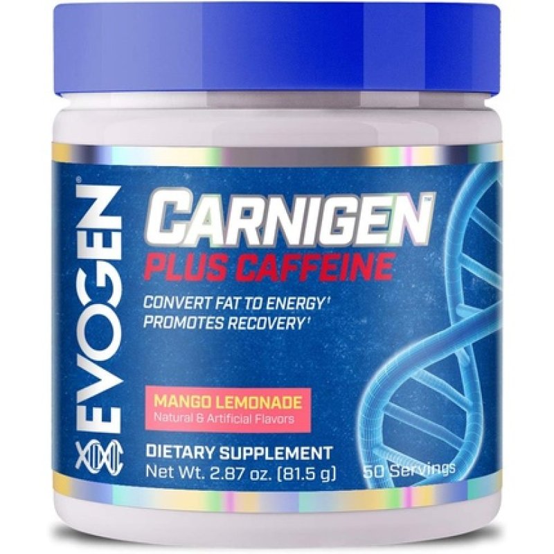Evogen Carnigen Plus Caffeine Premium Carnitine Powder - Supports Fat Metabolism