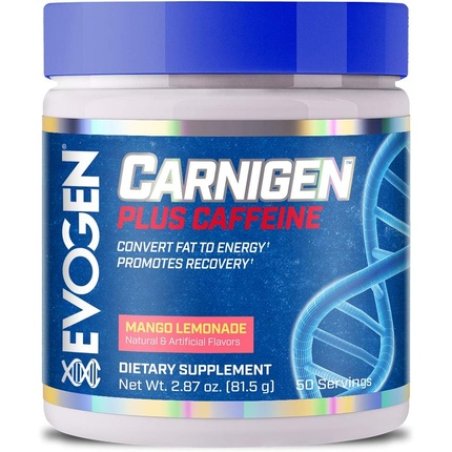 Evogen Carnigen Plus Caffeine Premium Carnitine Powder - Supports Fat Metabolism