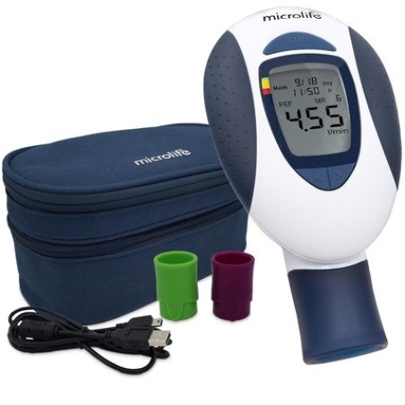 Pf-100 Microlife Peak Flow and Asthma Meter - Expiratory Flow PEF and FEV1
