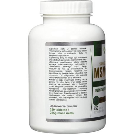 Wish Pharmaceutical MSM 500mg 250 Tablets