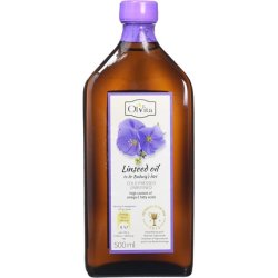 Ol'vita Cold-Pressed Linseed Oil for Dr. Budwig Diet - High Omega-3 Fatty Acids