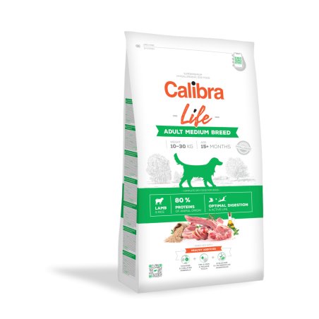 Calibra - Dog Life Adult Medium Breed Lamb 12 kg - (381094)