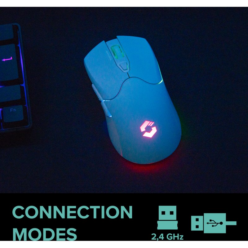 Speedlink VELOX Rechargeable RGB Gaming Mouse - Wireless, white