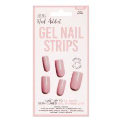 Ardell Nail Addict Gel Nail Strips Ongles des mains Rose Monochromatique 16 pièce(s)