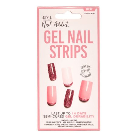 Ardell Nail Addict Gel Nail Strips Finger nails Pink, Purple, White Monochromatic 16 pc(s)
