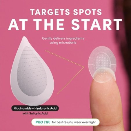Dots for Spots Micro Dot Anti Pimple Patch Oval 9 Pieces - Pimple Patches for Acne Transparent Hydrocolloid Pimple