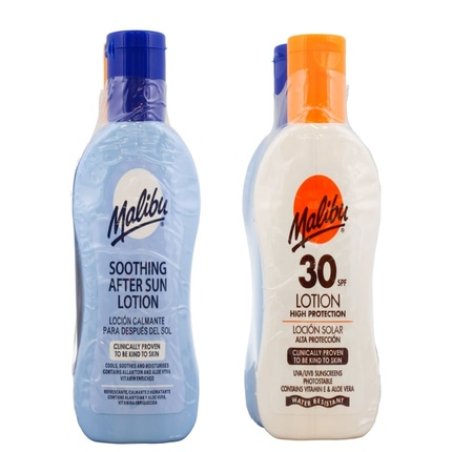 Malibu 2x100ml Banded Pack Spf 30 Lotion After Sun