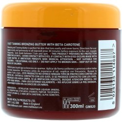 Malibu Sun Bronzing Fast Tanning Body Butter with Beta Carotene Tropical Coconut Fragrance 300ml Gel