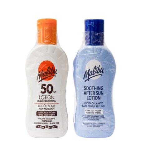 Malibu After Sun Lotion Spf 50 - 2 X 100ml Pack