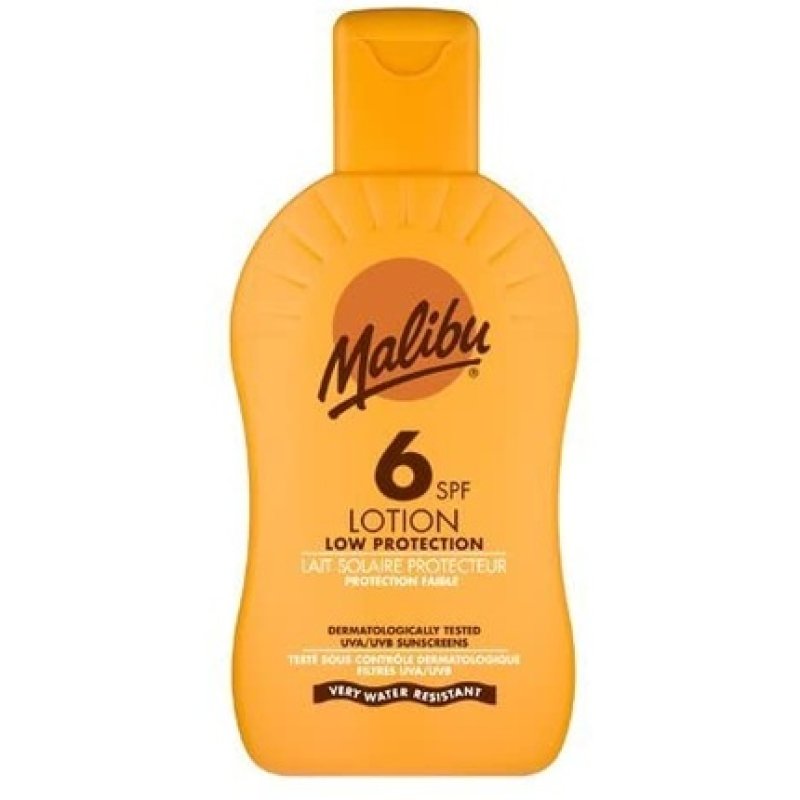 Malibu Protective Sun Lotion with SPF6 200ml