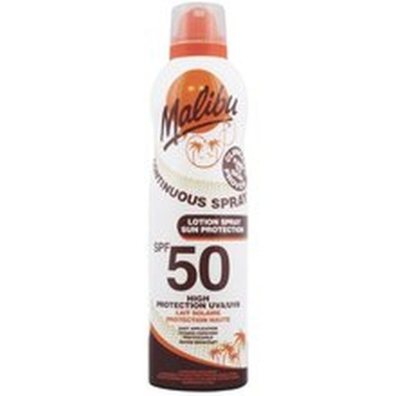 Malibu Lotion Spray Aerosol Spf50 Waterproof Sunscreen Mist