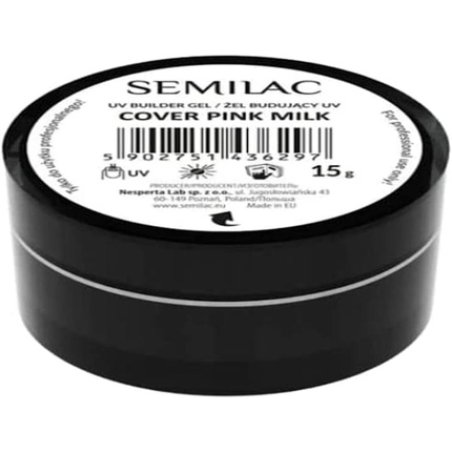Semilac Pink Milk Nail Builder for Hard Strong Nails & Extend Gel