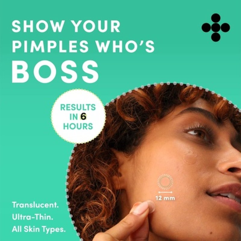 Dots for Spots Acne Patches Translucent Hydrocolloid Pimple Patch Spot Treatment Stickers for Face and Body Fast-Acting