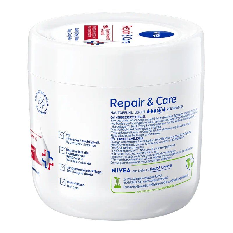 NIVEA Repair & Care Intensive 400 ml Cream Unisex