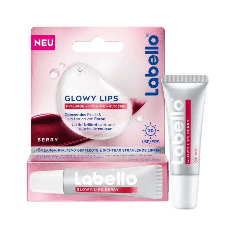 Labello Glowy Lips Berry LSF 30 lip balm & scrub Women 10 ml
