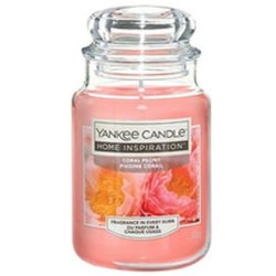 Yankee Candle Home Inspiration Candle Coral Peony Large Scented Candle 538 G