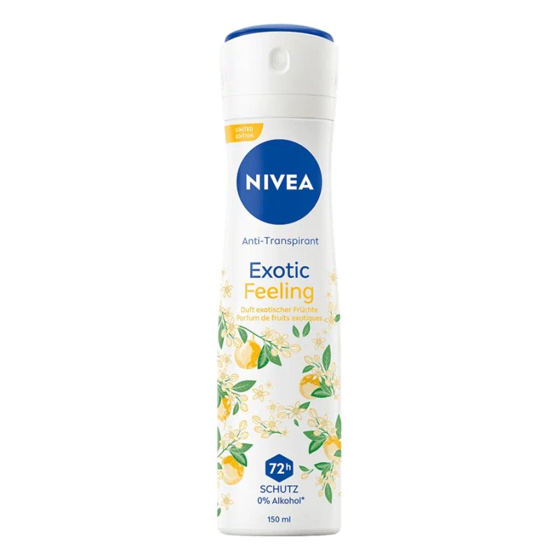 Nivea Deodorant Spray Exotic Feeling 150 Milliliters