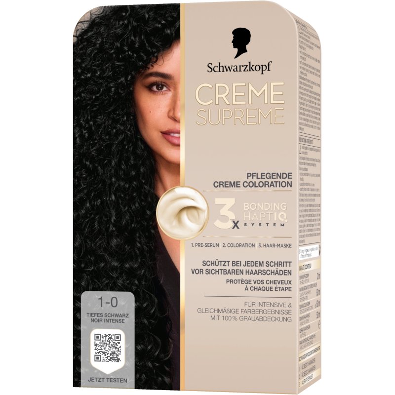 Schwarzkopf Creme Supreme hair colour Black