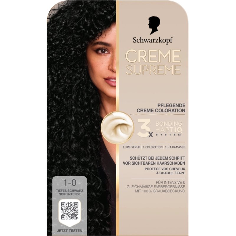 Schwarzkopf Creme Supreme 10 Deep Black Hair Color