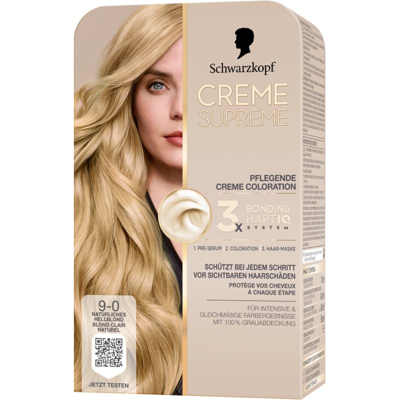 Schwarzkopf Creme Supreme 90 Natural Light Blonde Hair Color