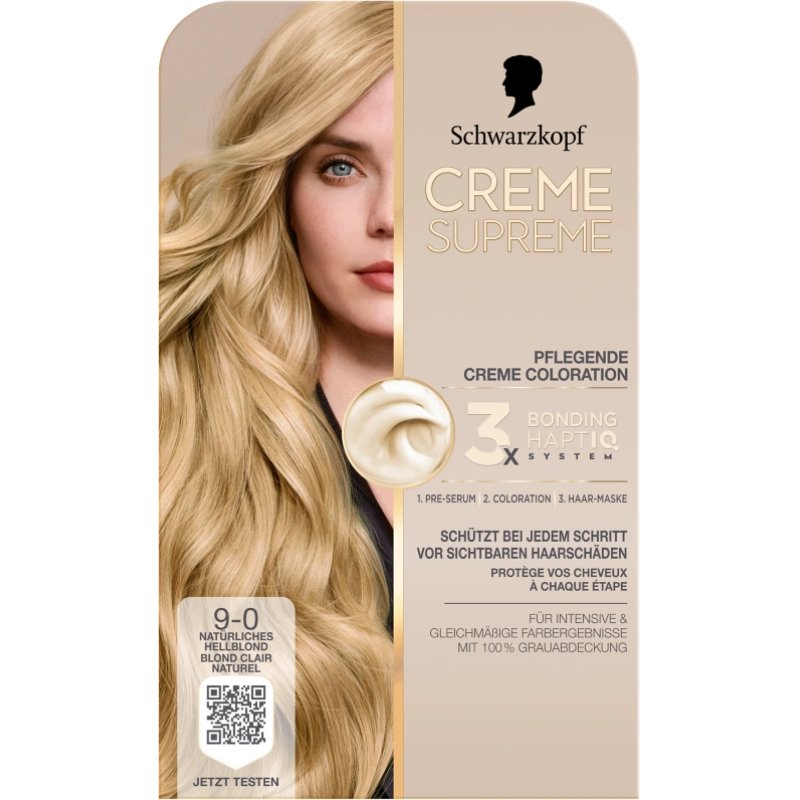 Schwarzkopf Creme Supreme 90 Natural Light Blonde Hair Color