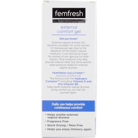 Femfresh Solutions External Comfort Gel Relieves External Vaginal Dryness 42.5g Tube