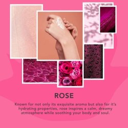 Sunday Rain Rose Polishing Body Scrub for Dry Skin with Soothing Rose Oil and Fresh Rose Petals Scent 265g