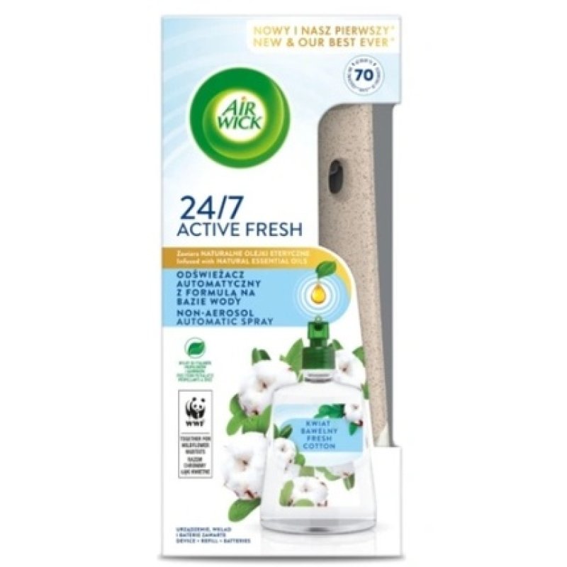 Air Wick Fresh Cotton Botanical Bliss Scented Air Freshener Set - 228ml Dual Pack